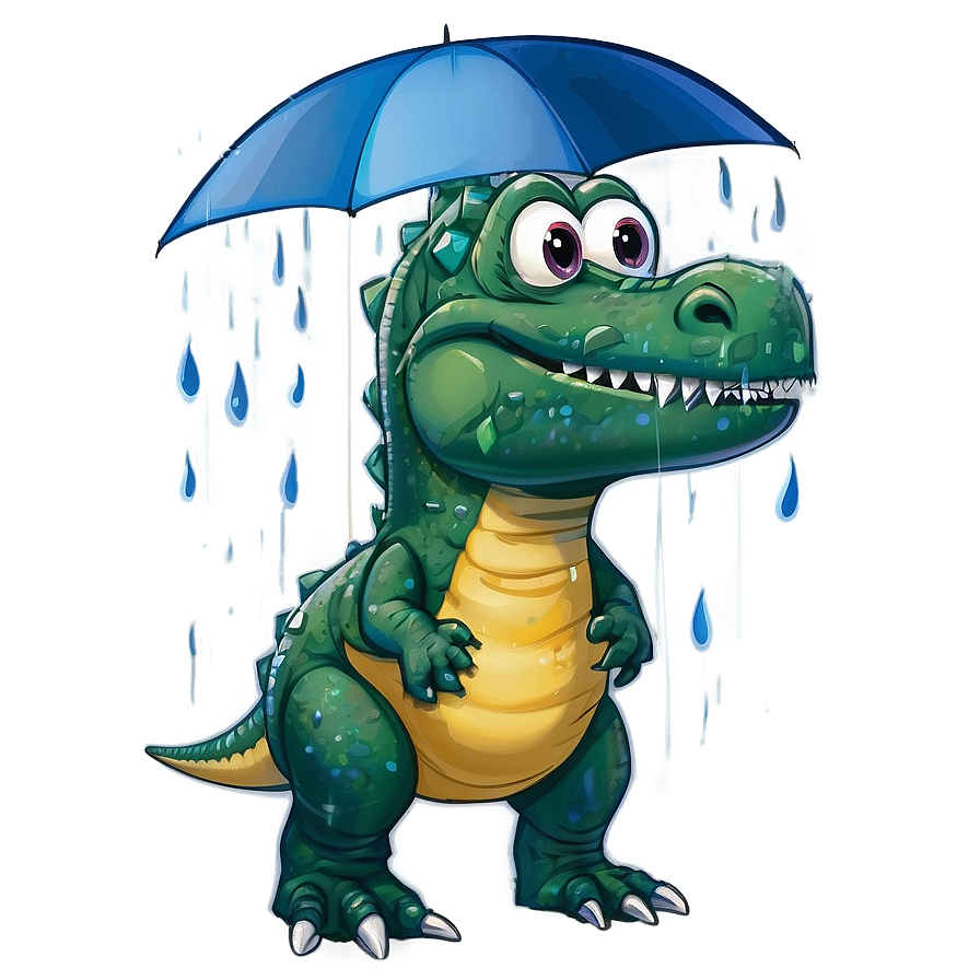 Dino In The Rain Png 29