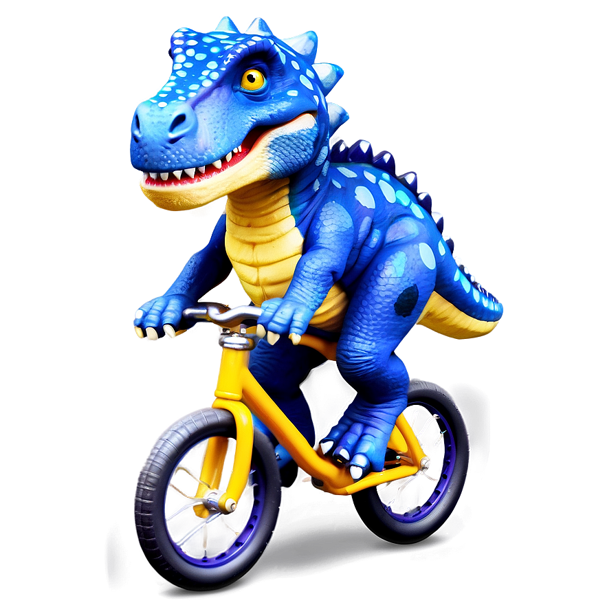 Dino Riding Bicycle Png 22