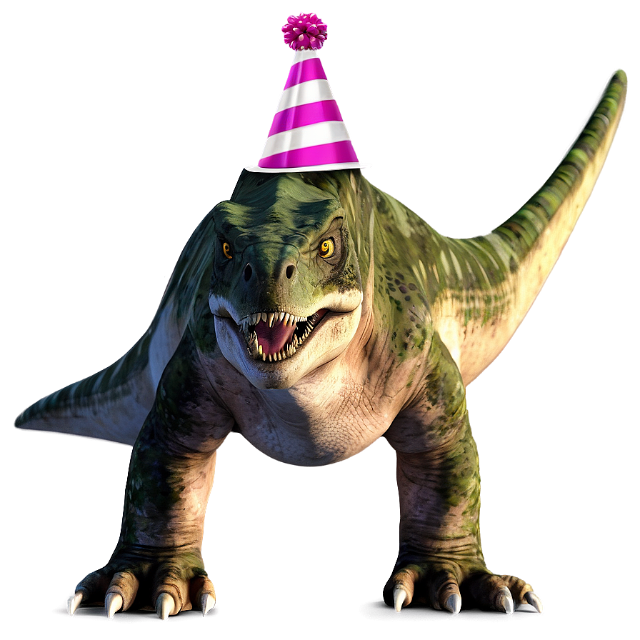 Dino With Party Hat Png 06122024