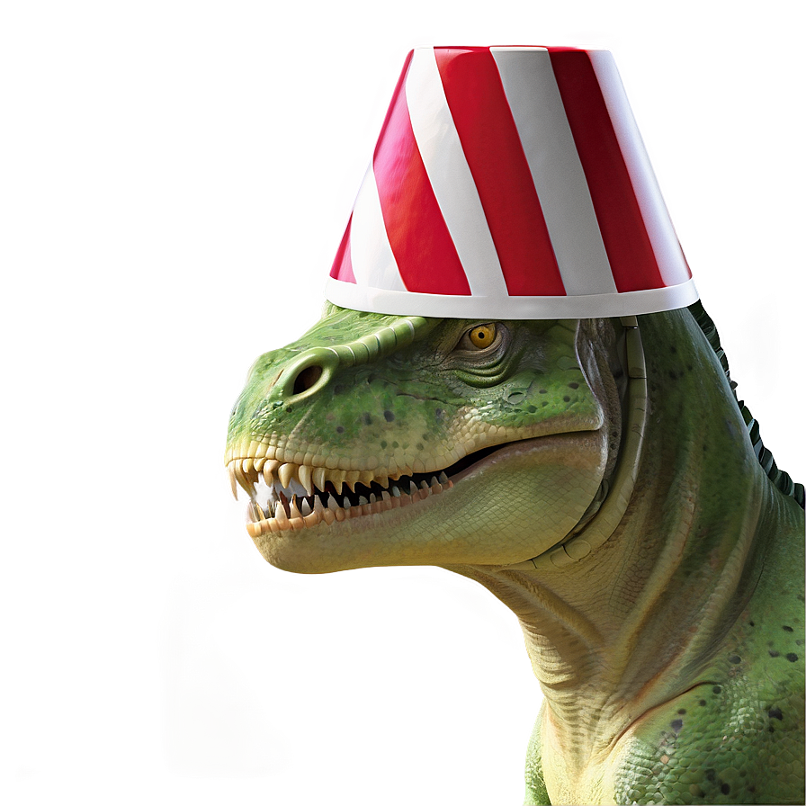 Dino With Party Hat Png 34