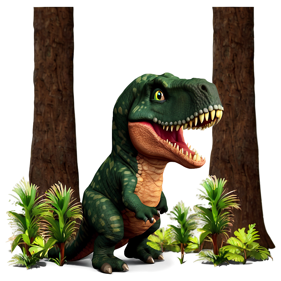 Dinosaur In Forest Png Cli81