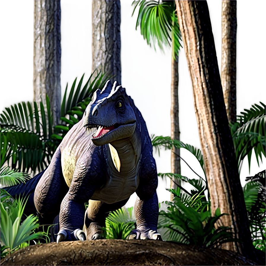 Dinosaur In Forest Png Tho66