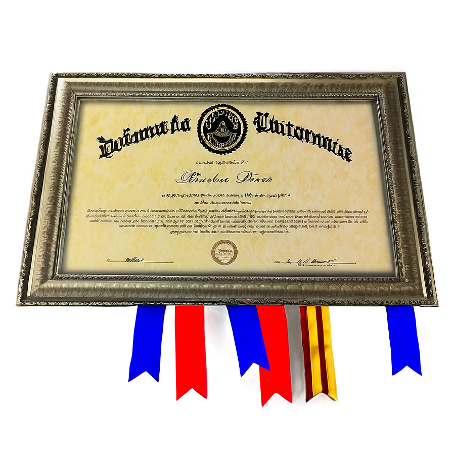 Diploma In Frame Png 19