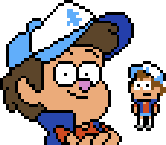 Dipperand Mabel Pines Pixel Art