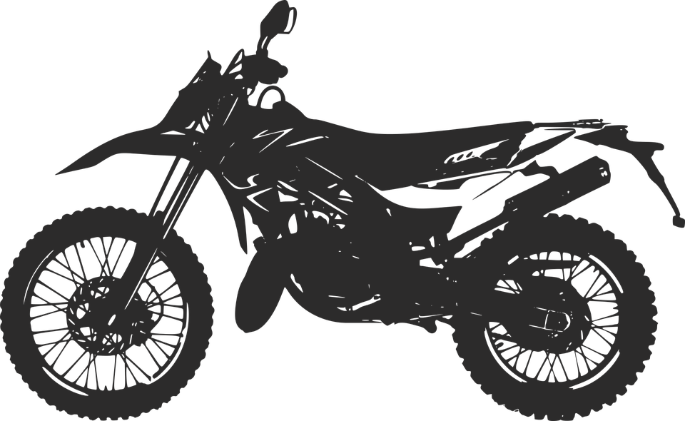 Dirt Bike Silhouette