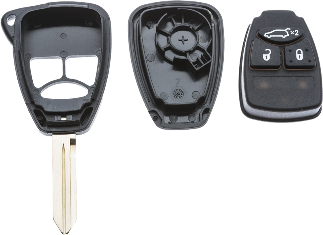 Disassembled Car Key Fob