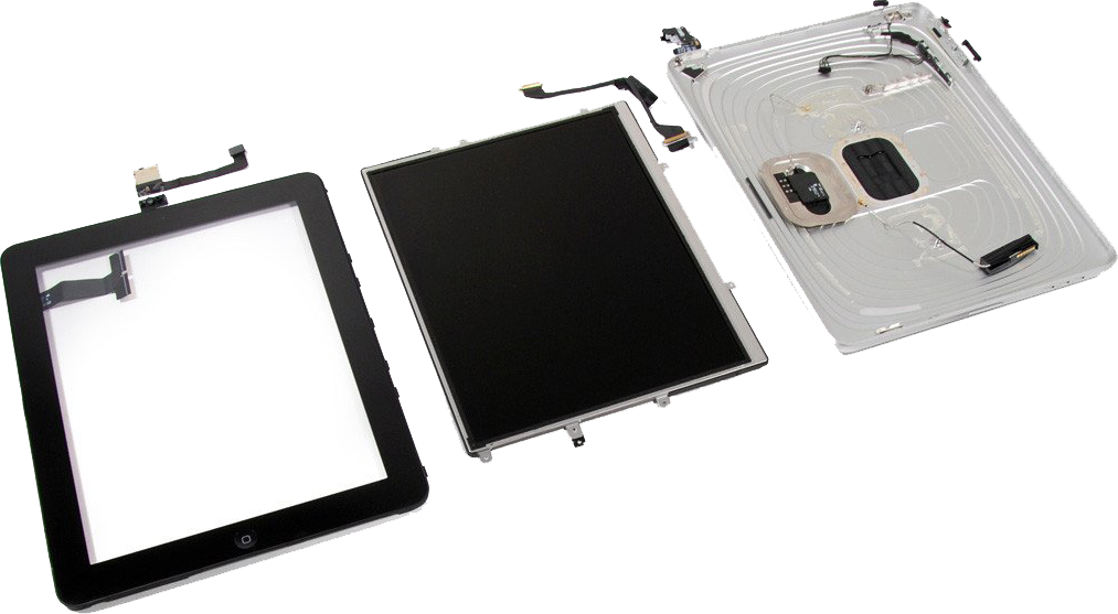 Disassembled Whitei Pad Components