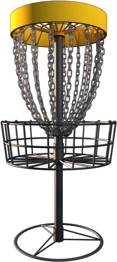 Disc Golf Basket3 D Model