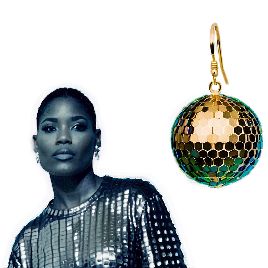 Disco Ball Earrings Png Jwd