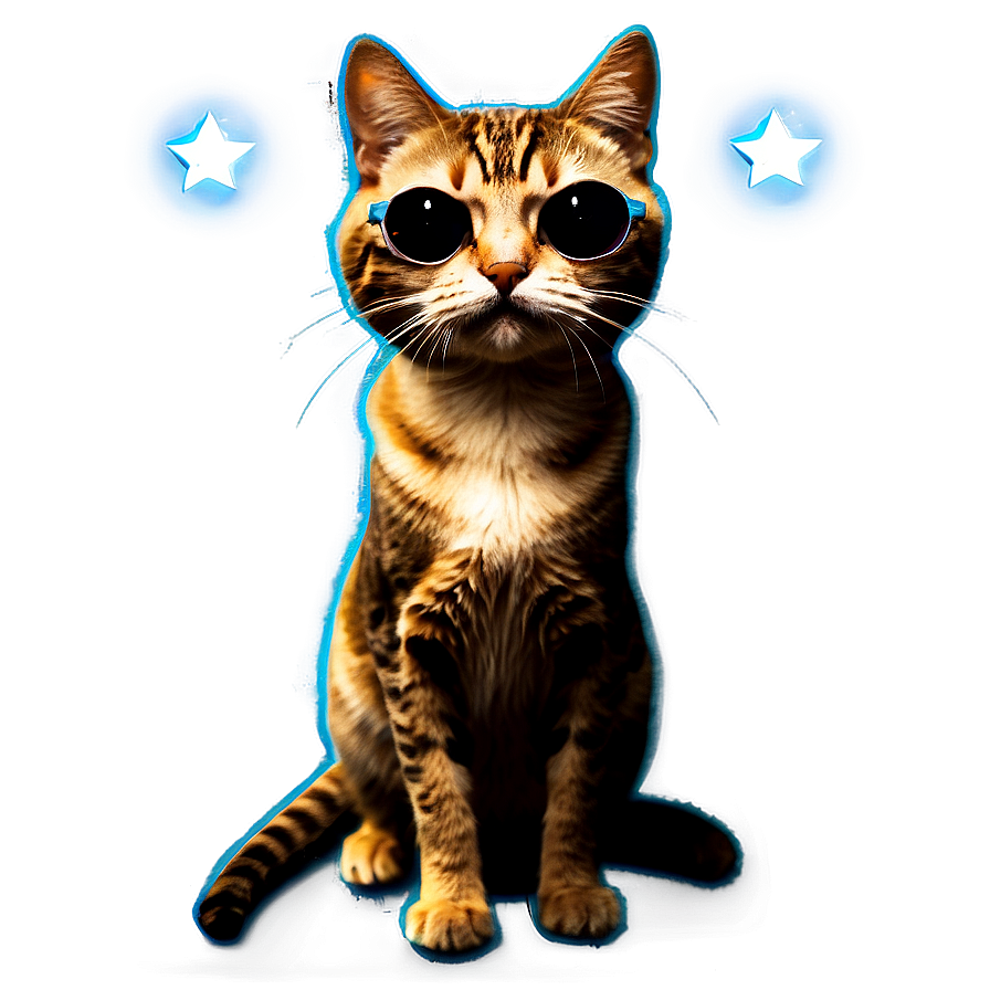 Disco Cat Filter Png 06282024