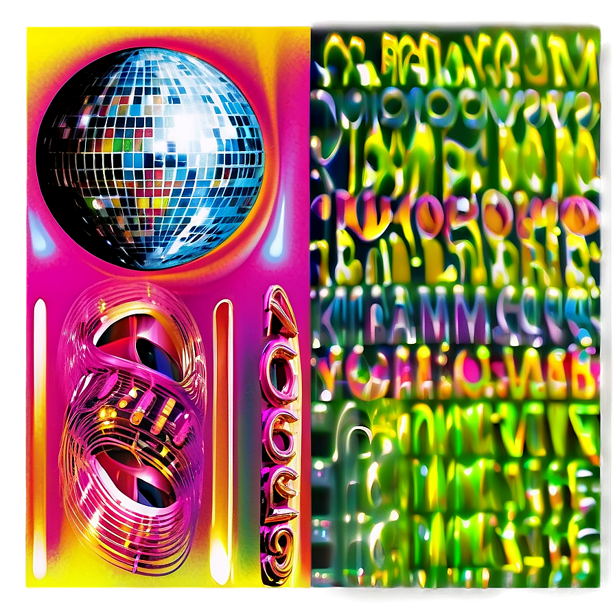 Disco Era Posters Png 06202024