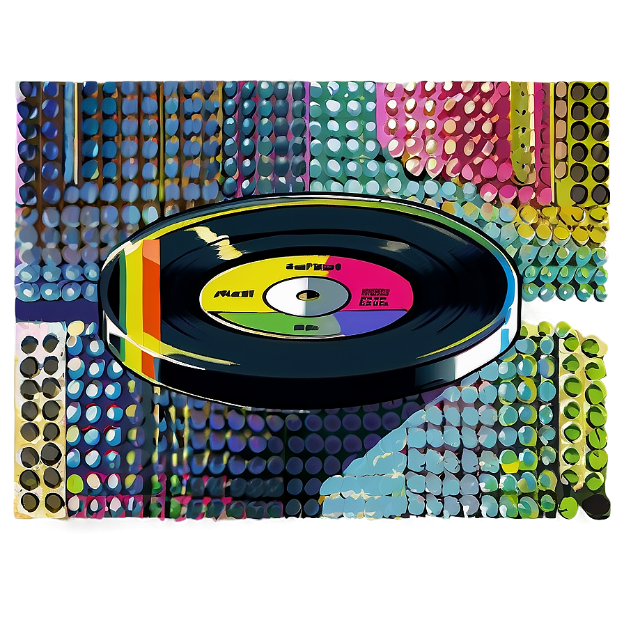 Disco Music Record Png 47