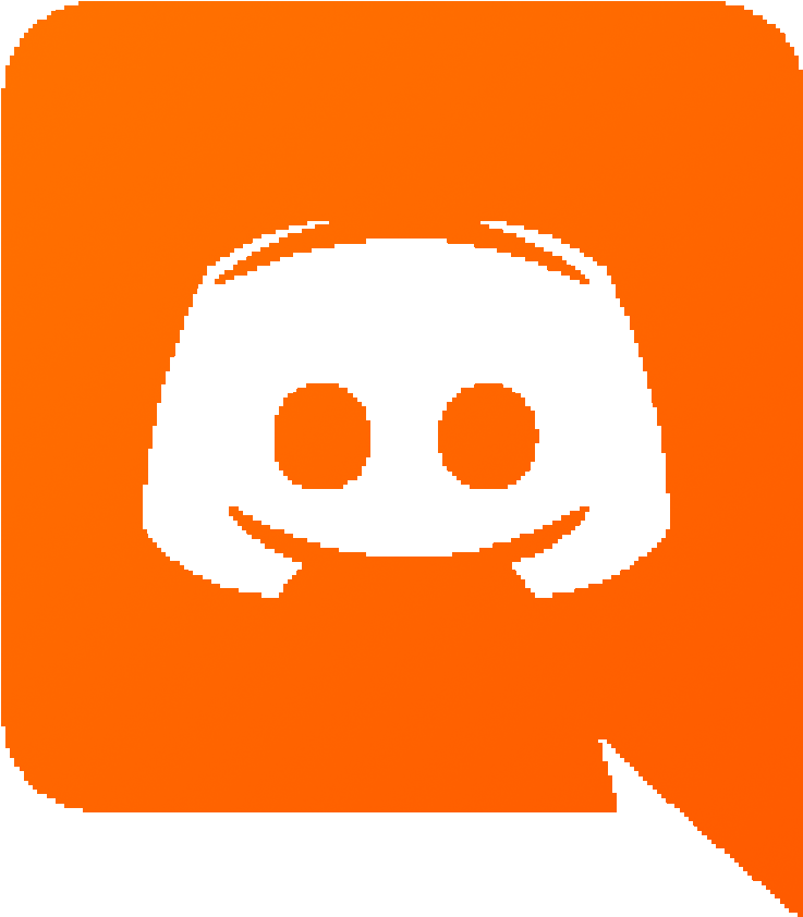 Discord Logo Orange Background