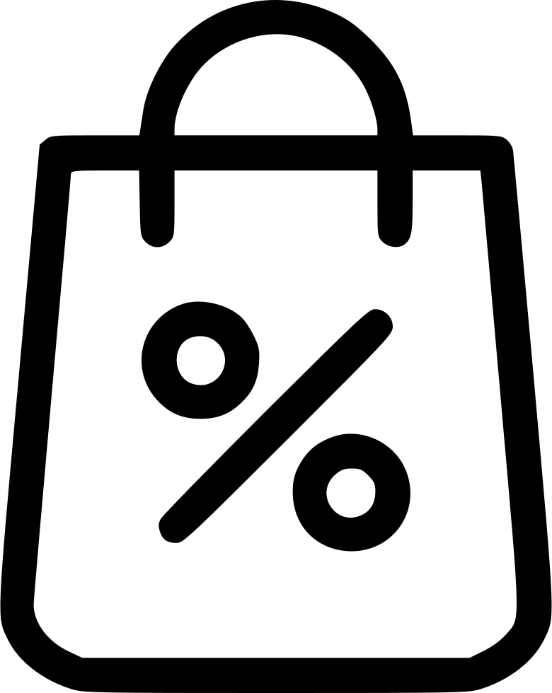 Discount Shopping Bag Icon