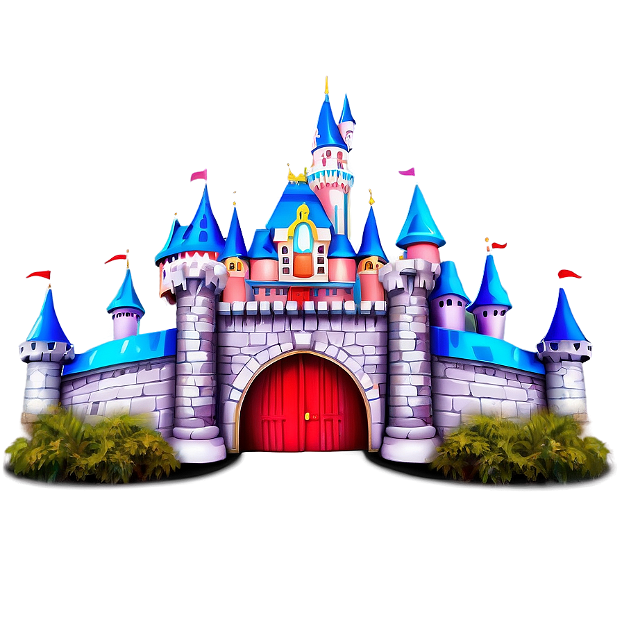 Disney Castle Theme Park Entrance Png Nbv52