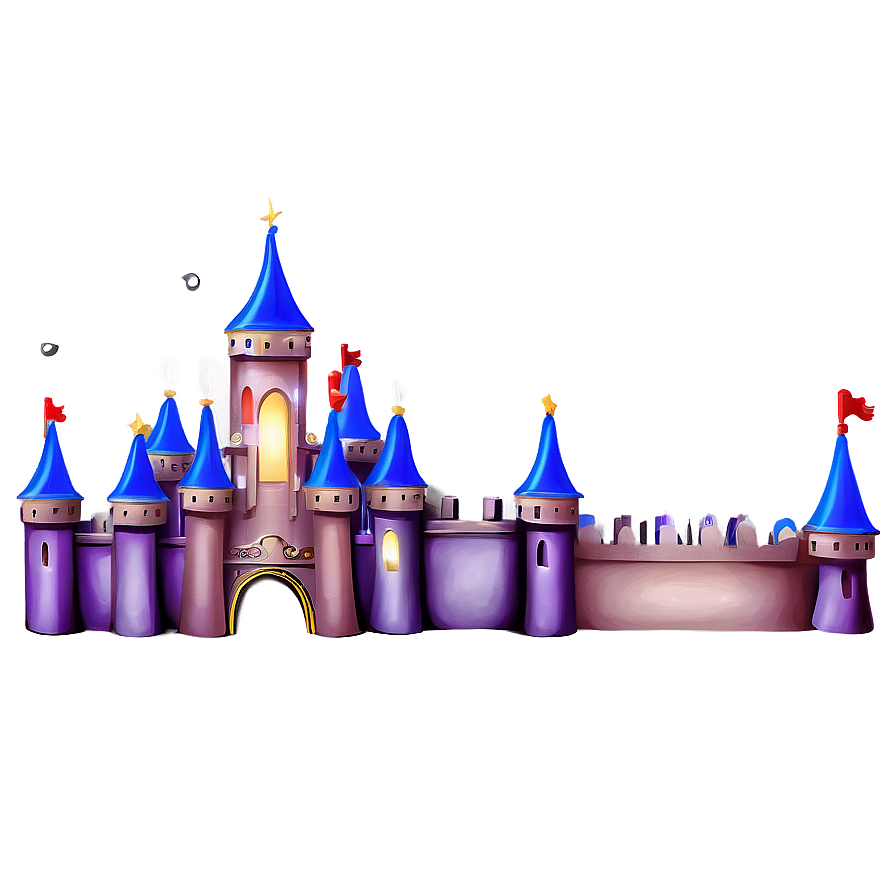 Disney Castle With Lanterns Png Umv