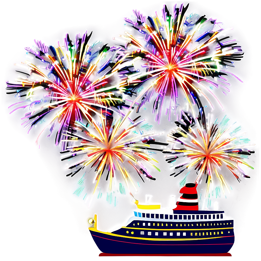 Disney Cruise Fireworks At Sea Png Hpv74