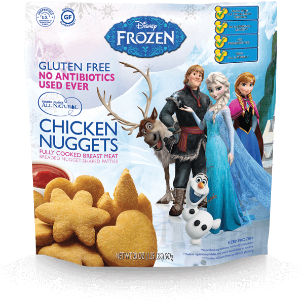 Disney Frozen Chicken Nuggets Packaging