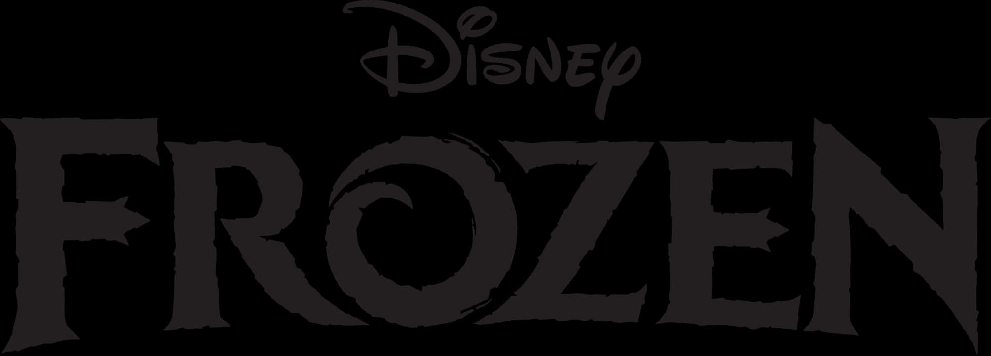 Disney Frozen Logo Black Background