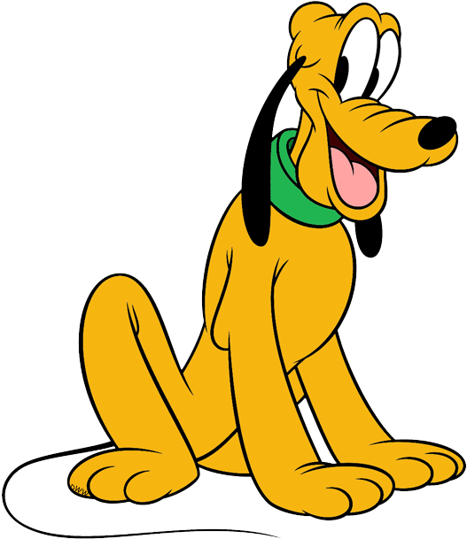 Disney Pluto Sitting Pose