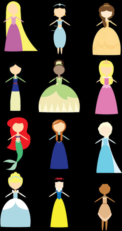 Disney Princess Silhouettes