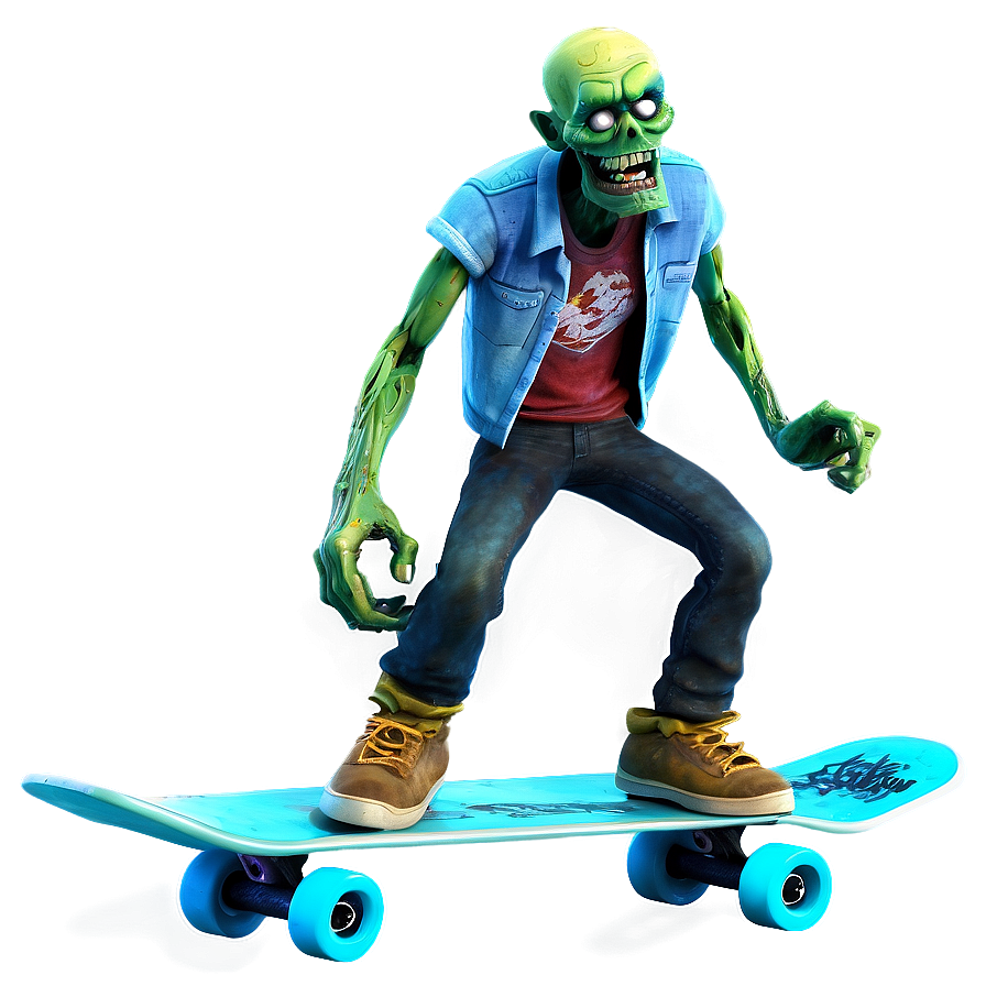 Disney Zombies 2 Skater Zombie Png 06282024