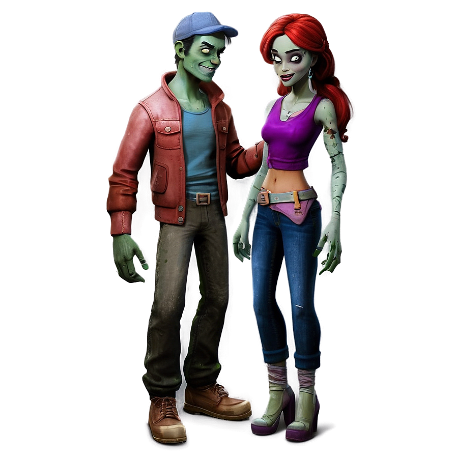 Disney Zombies Addison And Zed Png 06282024