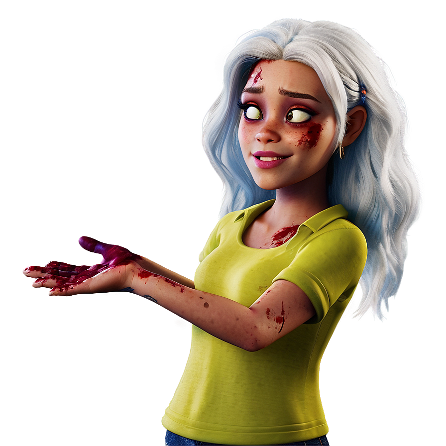 Disney Zombies Addison White Hair Png Hkw