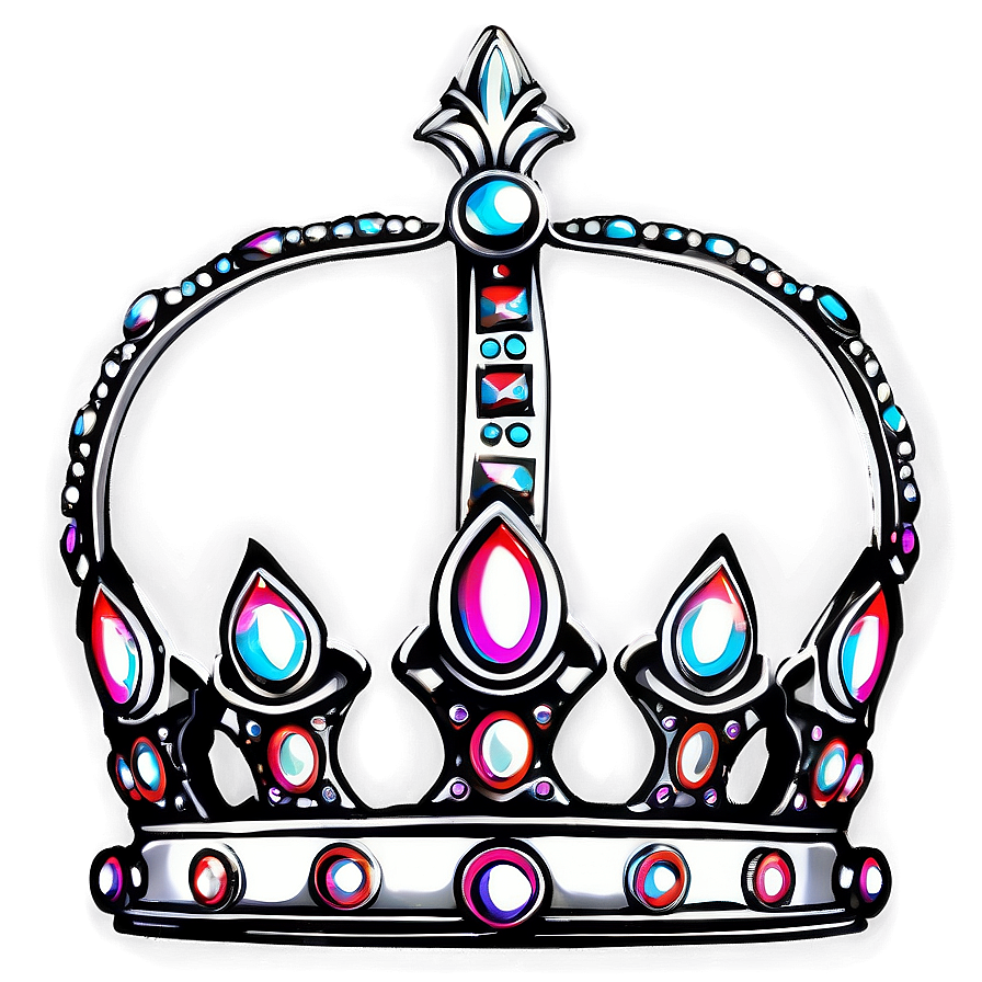 Distinct Queen Crown Outline Png Mnf99