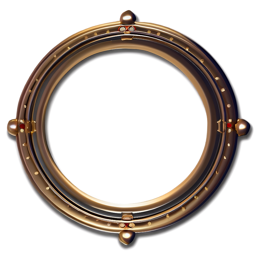 Distinctive Gold Circle Frame Png Paw