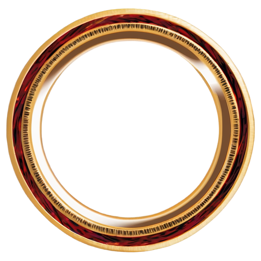 Distinctive Gold Circle Frame Png Ytp29