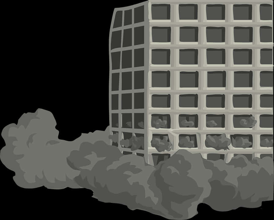 Distorted Building Illustration