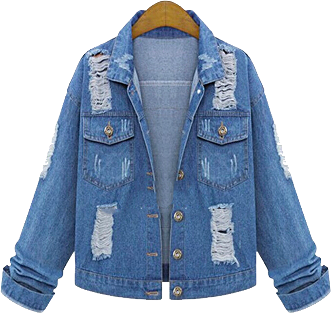 Distressed Denim Jacket