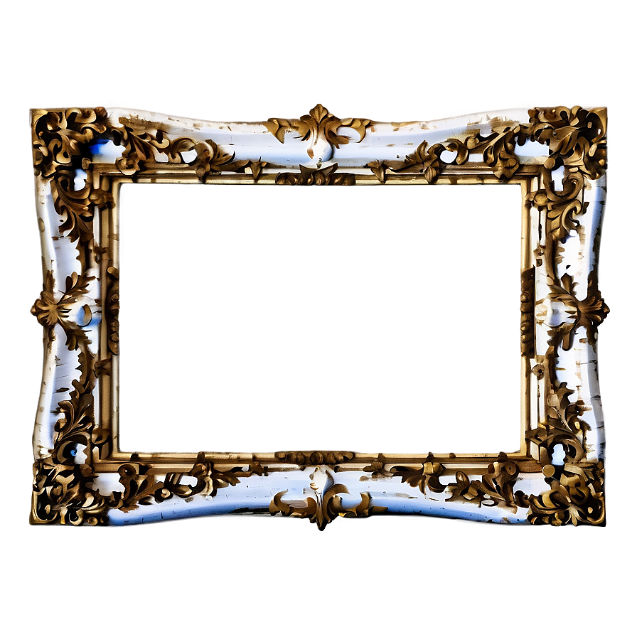 Distressed Ornate Frame Png 06272024