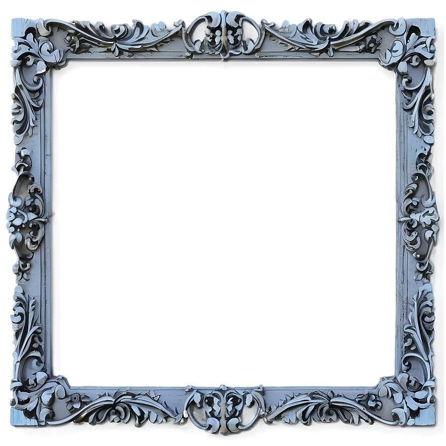 Distressed Ornate Frame Png 06272024