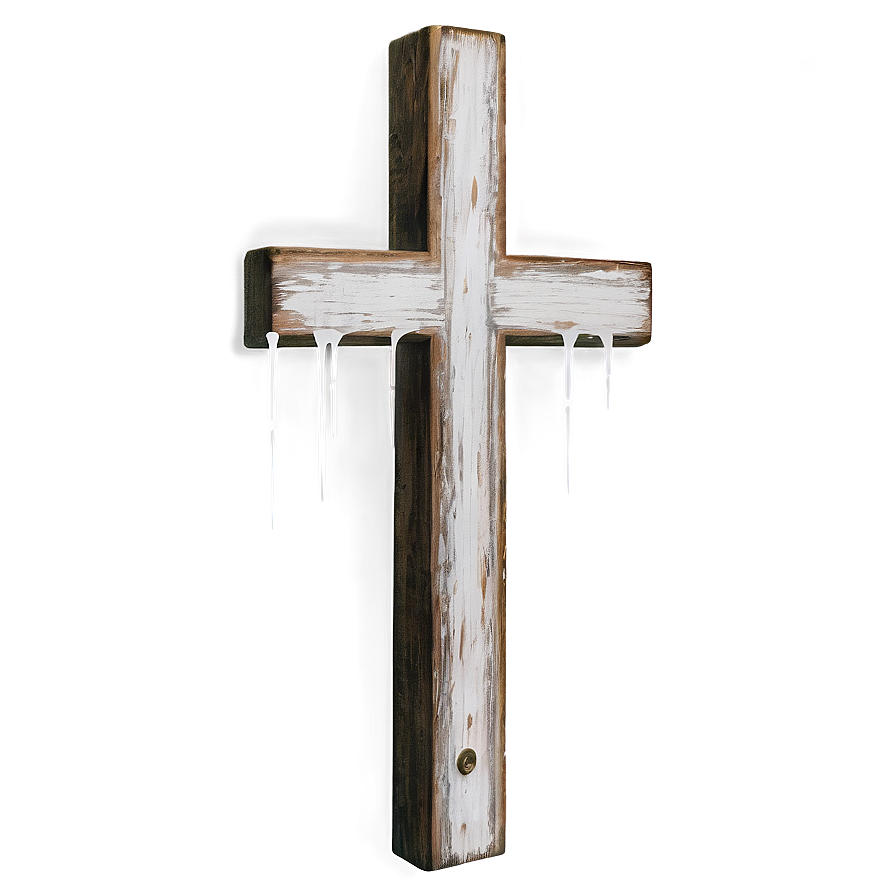 Distressed Wooden Cross Png 05252024