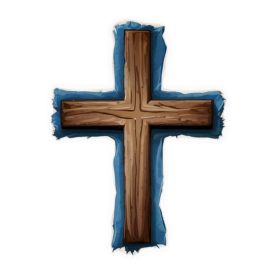 Distressed Wooden Cross Png 11