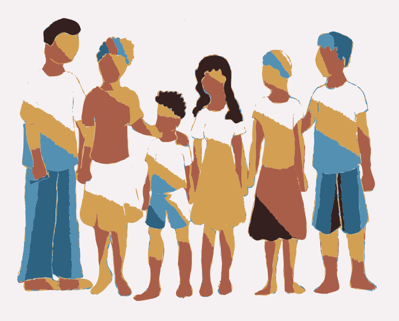 Diverse Family Illustration