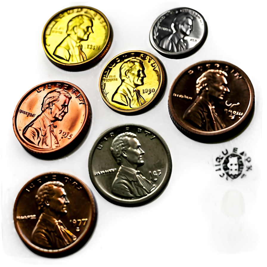 Diverse Pennies Png Pxd