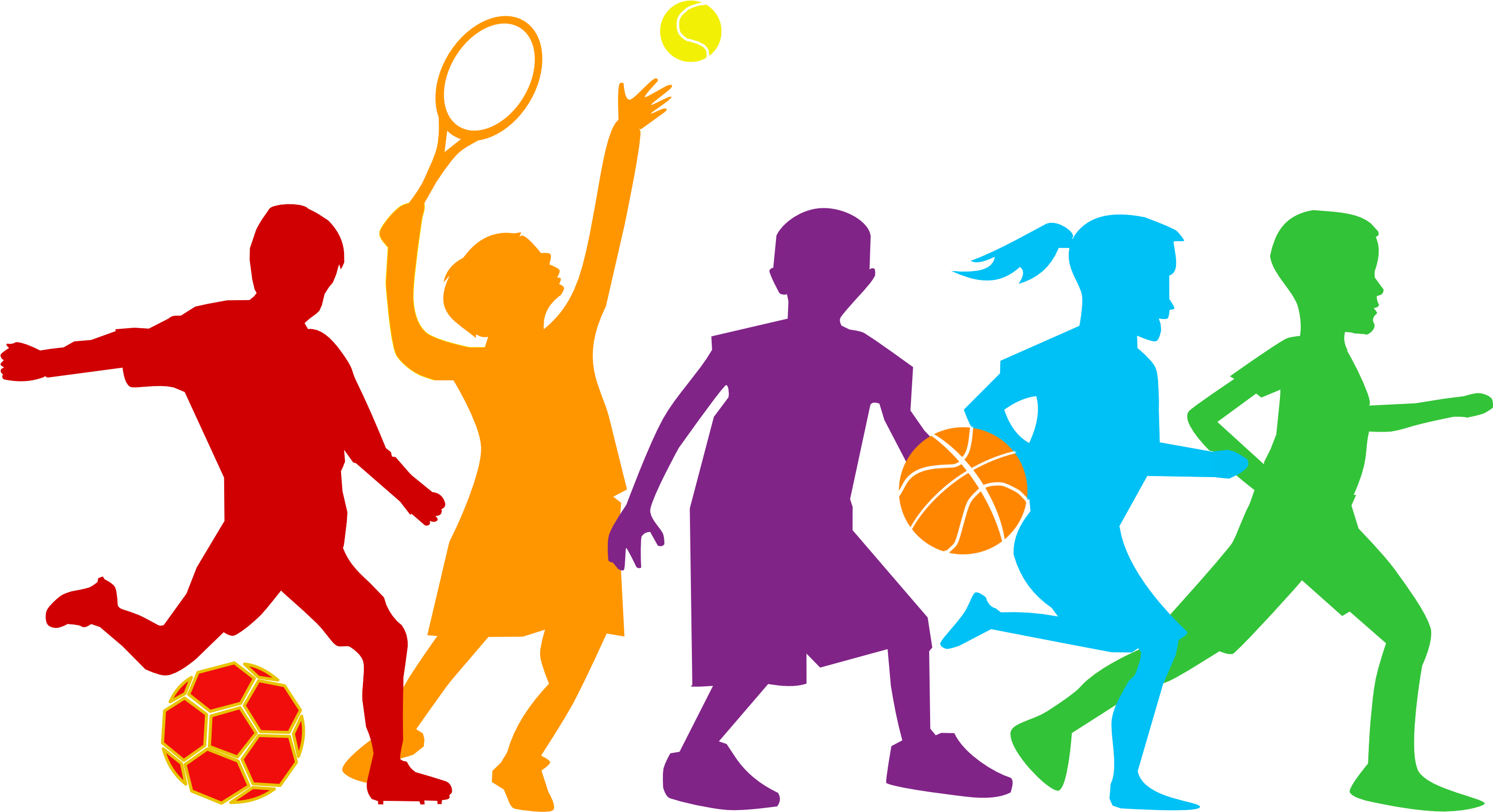 Diverse Sports Silhouettes