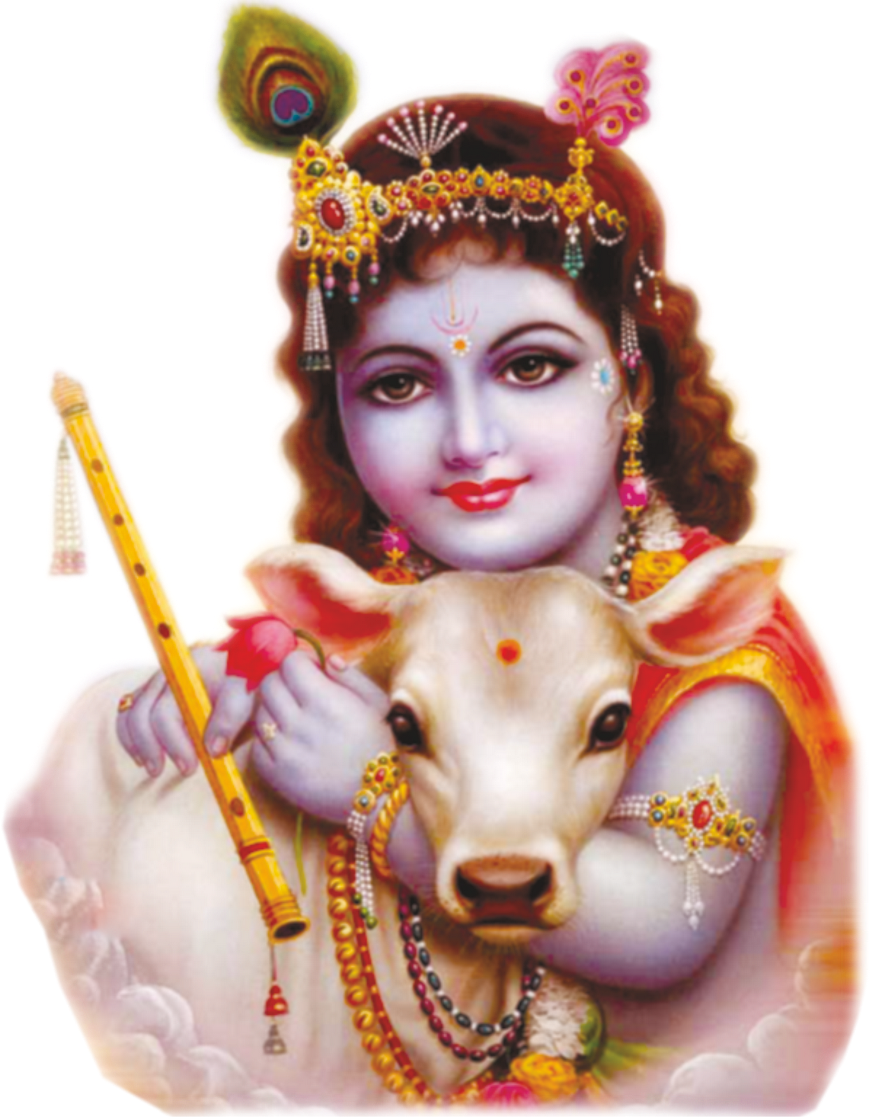 Divine_ Krishna_with_ Cow