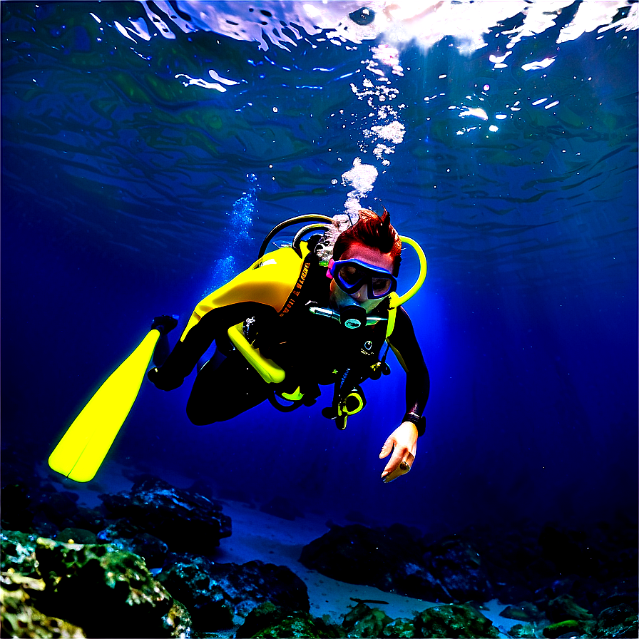 Diving In Strong Currents Png 06242024