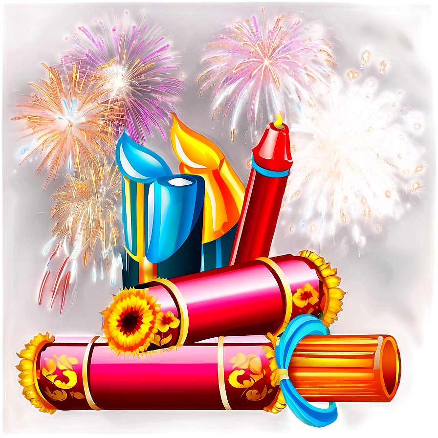 Diwali Firecrackers Design Png 35