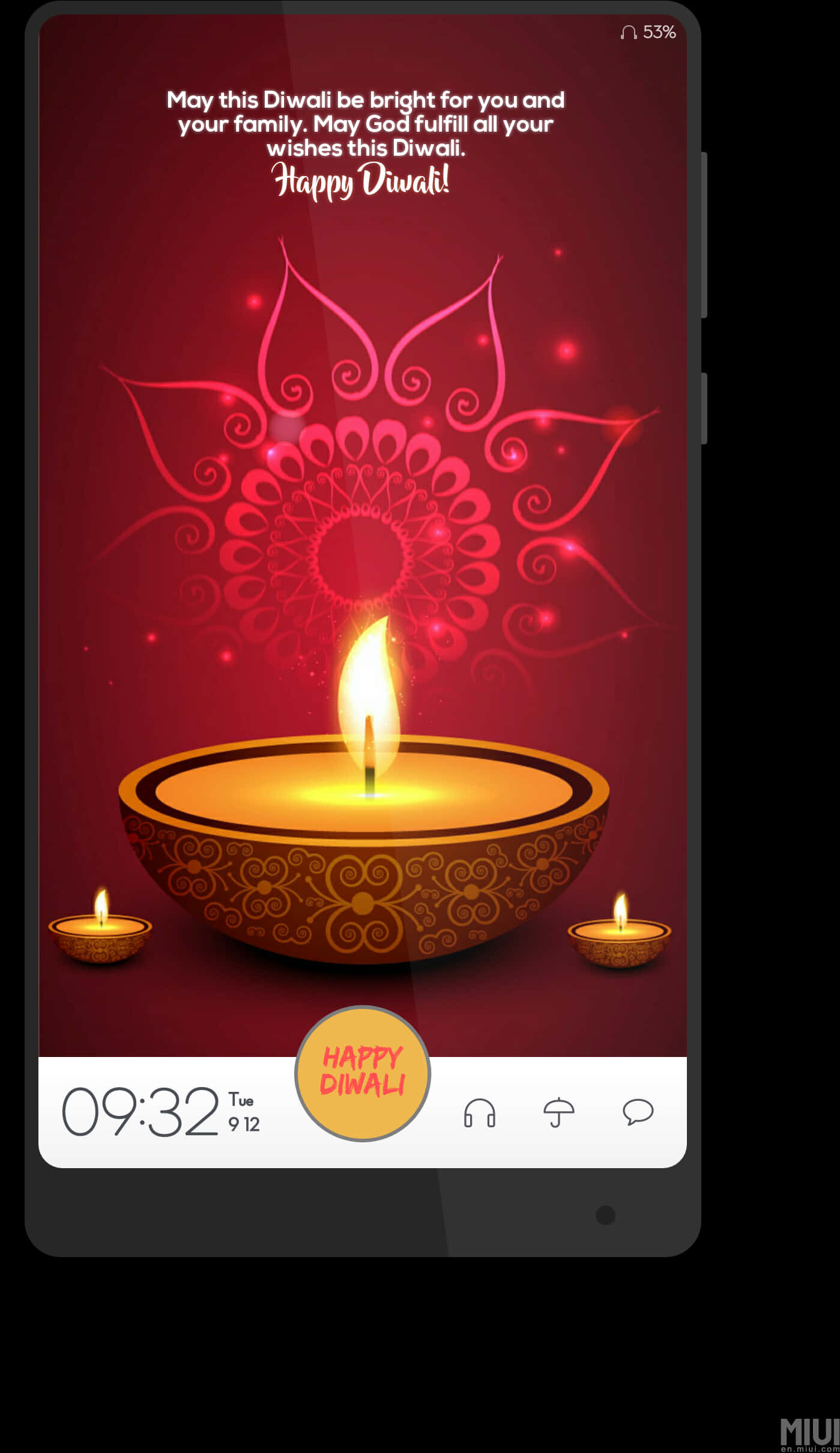 Diwali Greetings Mobile Screen