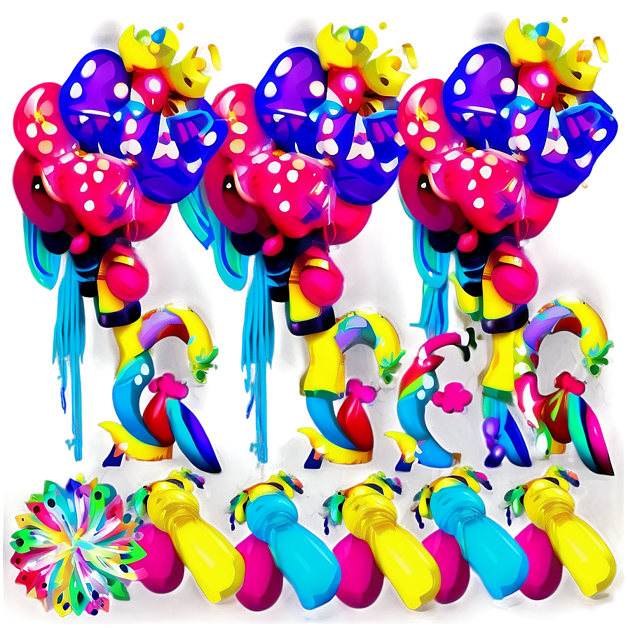 Diy Lets Glow Crazy Party Decoration Png Pcd29