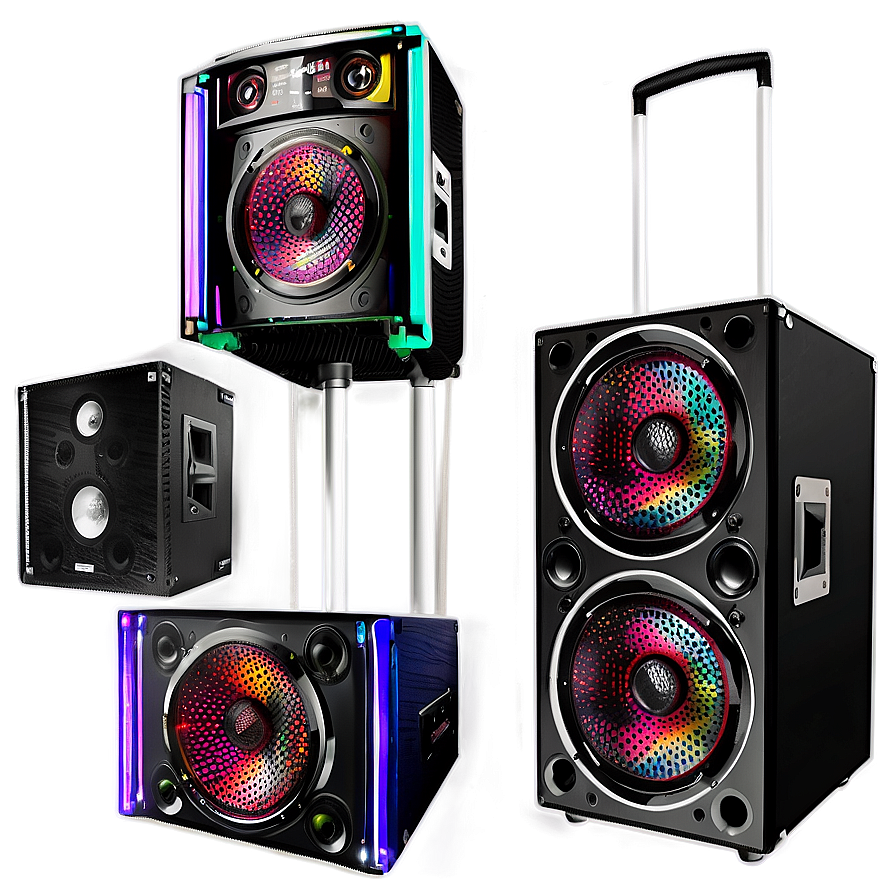 Dj And Karaoke Speakers Png 7