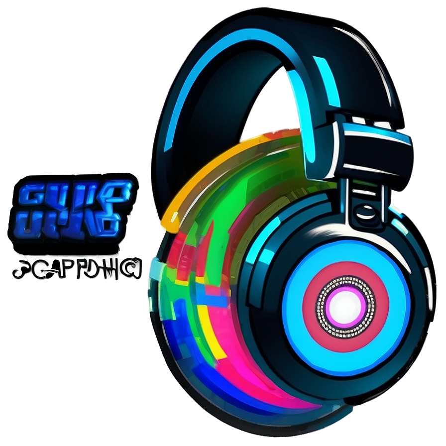 Dj Headphones Graphic Png Fjg