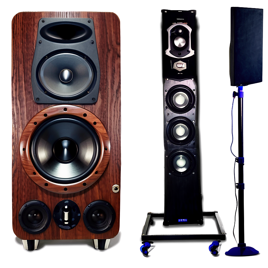 Dj Speakers With Stand Png 06292024