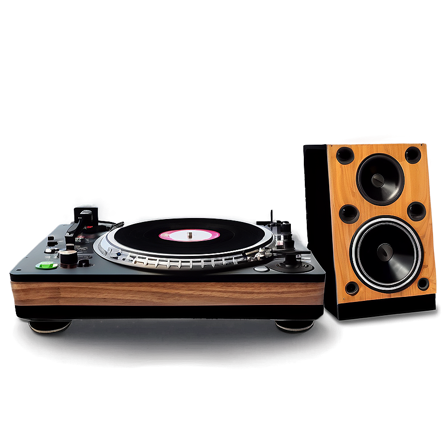 Dj Turntable With Speakers Png Vtb19