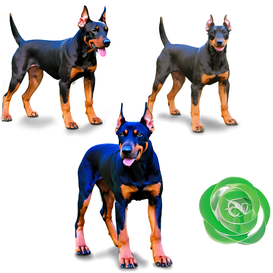 Doberman And Puppy Png 06252024